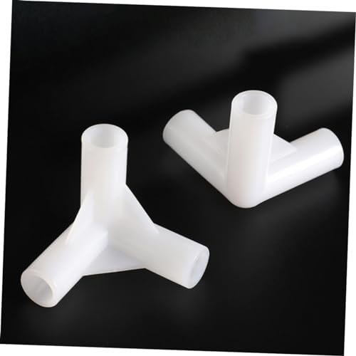 FONDOTIN 20Pcs Canopy Tent Pipe Fittings Awning Tent Pole Connectors Elbow and Tee Connectors for Tent Assembly Inner - Thumbnail 3