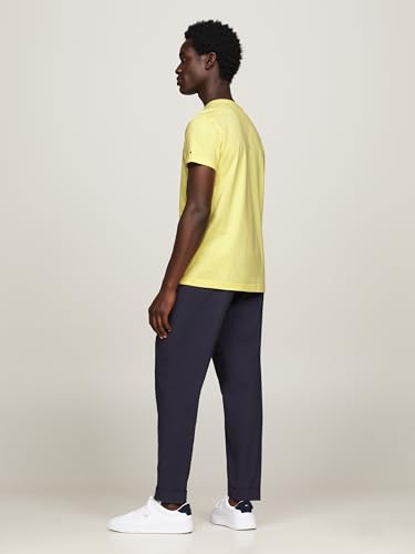 Tommy Hilfiger Camiseta Logo Amarillo para Hombre L