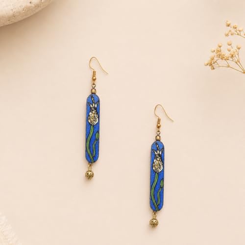 Image of Handcrafted Bohemian & Tribal Earrings for Women - Ethnic Brass, Floral & Festival-Inspired Statement Designs in Drop, Dangle, Hoop & Stud Styles