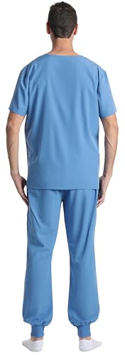 Just Love Men's V-Neck Scrub Set 7070-CEIL-L