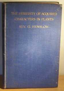 The heredity of acquired characters in plants, B00085ROJW Book Cover