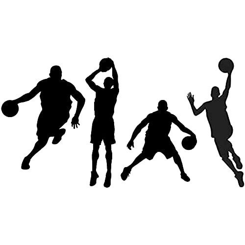 Vinilo decorativo silueta jugador de baloncesto Fencosyn miniatura 1