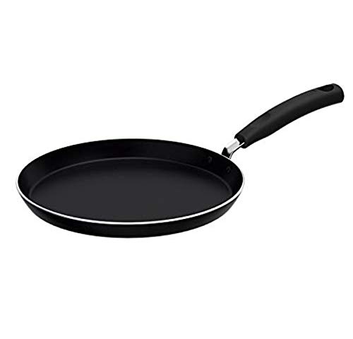 Maharaja Tawa Dosa Pan 28cm, Nonstick Skillet for Omelette, Crepe & Pancake, Durable Aluminum for Indian Cooking, South Asian Kitchen, and Diwali, Black, T-Fal by T-Fal - Used condition - CA$13.69