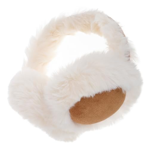 WOFASHPURET Faux Fur Earmuff for Winter Soft Plush Ear Warmers Foldable Design for Outdoor Activities Running Cycling Travel Durable and Portable Ear Protection