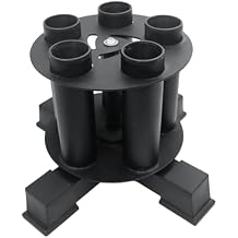 Olympic Barbell Holder Barbell Storage Olympic Bar Holder, Fit for 2" Olympic Bars, 360-degree Rotation Weight Bar Holder Home Gym Organizer