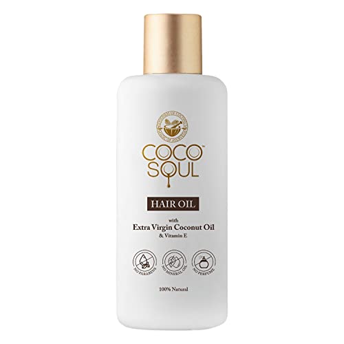 Coco Soul Hair Oil With Extra Virgin Coconut Oil & Vitamin E For Healthy Hair Growth | Deep Nourishment | Enriched With Almond | Mineral Oil & Silicone Free | From The Makers Of Parachute Advansed | 200ml For Rs. 180 @ 48% off