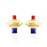 Pendientes de diseño coral rojo