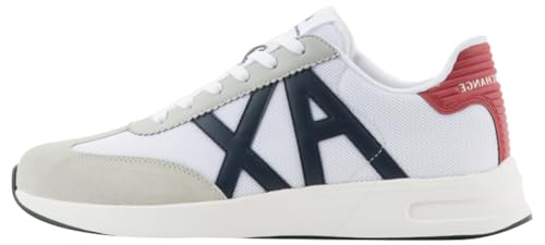 Armani Exchange Dusseldorf Contrast Logo, Zapatillas Hombre, Op White Grey, 42 EU