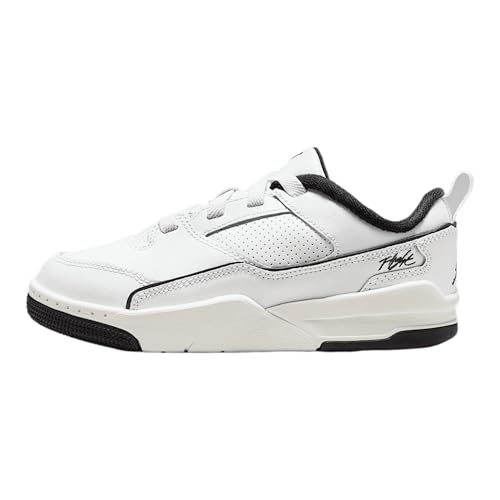 Jordan Flight Court Little Kids' Shoes (HF3332-100, White/Sail/Black)