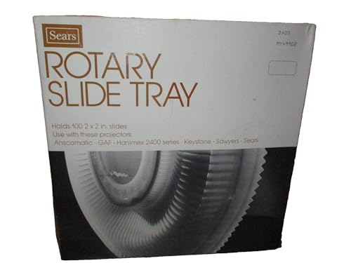 Vintage Sears Rotary Slide Tray Holds 100 2
