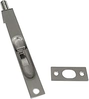 Vista 12 de QCAA Perno redondo de latón macizo, 6 ", latón macizo, negro mate, paquete de 2, fabricado en Taiwán