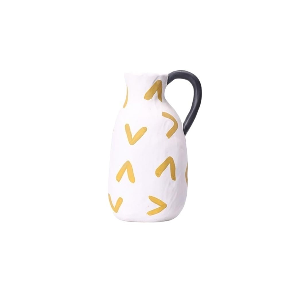 flower vase Ceramic Vase Painted Simple Hotel Furniture Ornaments Flower Arrangement Crafts