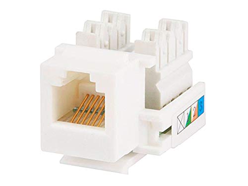 Monoprice RJ12 Keystone Jack 110 Type White