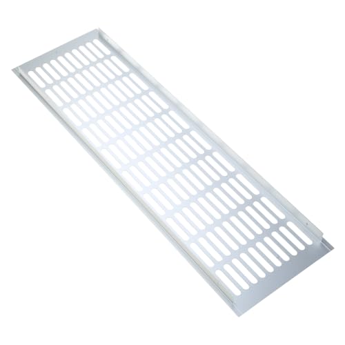 長方形金属ルーバーグリルカバーアルミ合金換気グリルエアベントカバーワードローブ靴キャビネットクローゼットワイドベント穴あきシート簡単なインストール