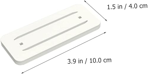 Miniatura 7 de Toddmomy 12 piezas de papel de sobretensión de plástico no adhesivo para montar en la pared tira de oficina calcomanía de pared enrutador perforador