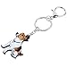 DUOWEI Lindo llavero de perro Jack Russell acrílico cachorro mascota llavero coche bolso para mujeres adolescentes niñas encanto regalos Imagen de DUOWEI Lindo llavero de perro Jack Russell acrílico cachorro mascota llavero coche bolso para mujeres adolescentes niñas encanto regalos