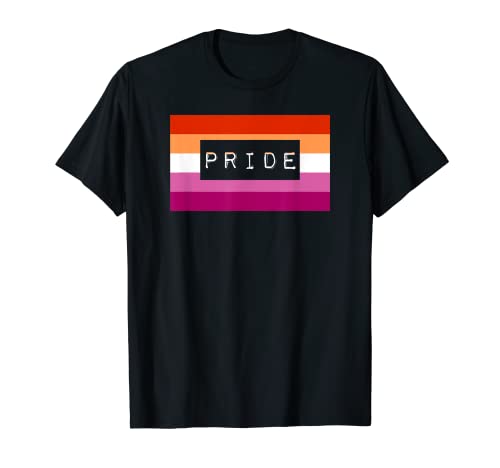 Lindo diseño de bandera de orgullo gay lesbiana Camiseta