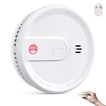 X-Sense Rauchmelder mit 10-Jahres-Batterie, Zertifiziert nach EN 14604, Brandmelder mit Magnethalterung, Standby ohne LED-Blinksignal, Test-/Stummschaltungstaste, ultraschlank, XS0G-SN, 1 Stück