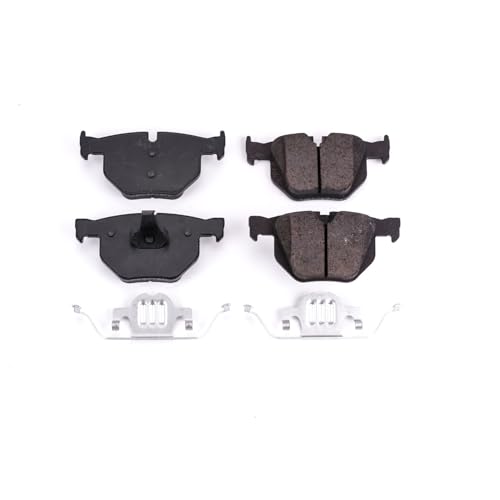 Image of PowerStop Rear Brake Pads for BMW X5 2007-18 | BMW X6 2009-19 - Z17 Ceramic Brake Pads with Installation Hardware, 17-1042