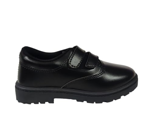 Image of Coolz Unisex Kids Black Formal School Uniform Shoes Deluxe Vel