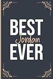  Best Jordan Ever: Motivational Notebook With Golden Cover for Girls and Women, Personalized Jordan Diary, 6x9 120 pages Composition Notebook for ... and Coworker, Personalised Notebook for Women