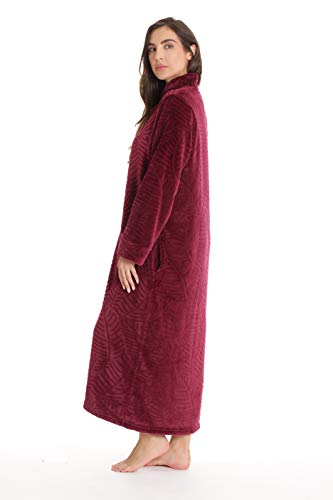 Image of Just Love Plush Zipper Lounger Solid Robe