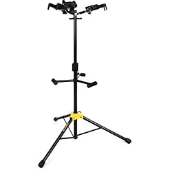 Hercules Stands GS432B PLUS Tri Guitar Stand with Auto Grip System and Foldable Yoke - Les Beatles, Paul McCartney, John Lennon, RIngo Starr, George Harrison