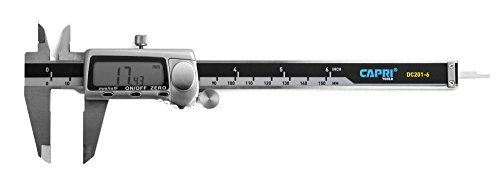 Capri Tools CP20001 Platinum Series Fractional Digital Caliper with Extra Large LCD Screen, 6-Inch