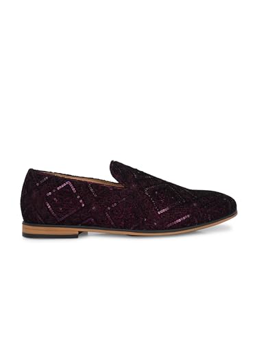 Image of San Frissco Men's Loafers Ethnic Mojaris Casual Slip On Shoes /Soft Cushioned Footbed Insole with TPR Sole /Stylish Lightweight Mojaris Perfect for Party Weddings Festive Season