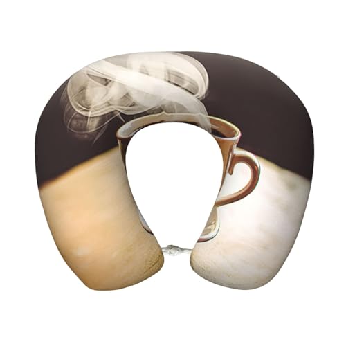 Almohada de espuma viscoelástica para viaje tamaño U miniatura 1