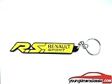 Colores: amarillo. youngtimersclassic - Llavero para Renault Sport RS, Color Amarillo