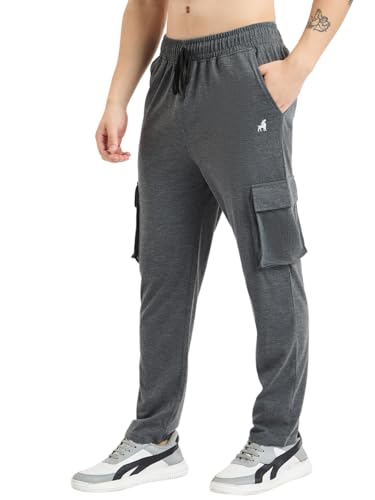Image of Modeve Men's Cargo Style Solid Trackpant