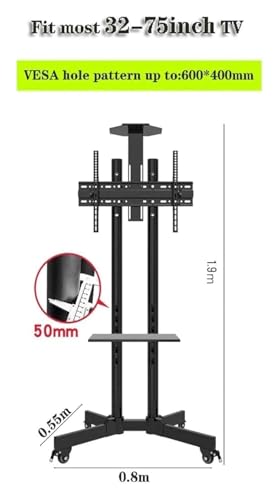 Soporte móvil para TV con ruedas y freno miniatura 2