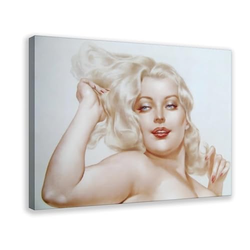 Poster Alberto Vargas Blondie pin-up solution décoration murale rapide avec cadre suspendu