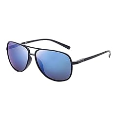 Shiny Black / Polarized Mirrored Blue