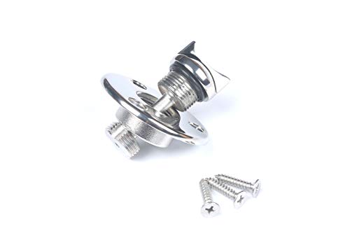 Mx Garboard Drain Plug,Stainless Steel Marine Boat Plug Fits 1.21" Hole W/Screws #TOP3