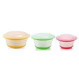 Neeshow Silicone Collapsible Storage Bowls with Lids-Set of 3