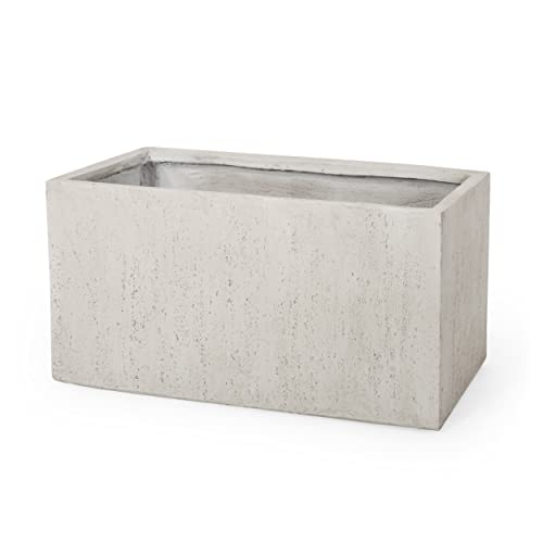 Vanessa Large Cast Stone Rectangular Planter