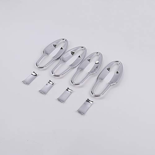 HIGH FLYING Car Accessories Door Handles Bowl Cup Cover Trim ABS Chrome 4pcs for Cadillac XT5 2017 2018 2019 2020 2021 2022 2023 2024