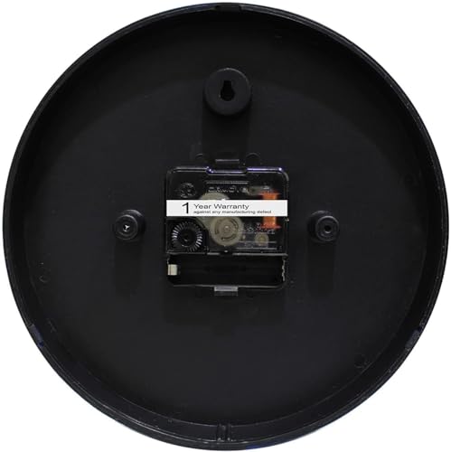Image of Bosco Modern Non Ticking Silent,Black and White with Decorative Frame 20 CM Table Cum Round Wall Clock for Home, Living Room, Bed Room, Office and Kitchen- BWC-1202