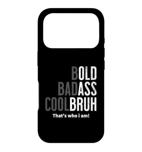 Bold Badass Cool Bruh �ʔ��� �M���O �W���[�N �}�} �������� �a���� �X�}�z�P�[�X iPhone 17 Pro �p