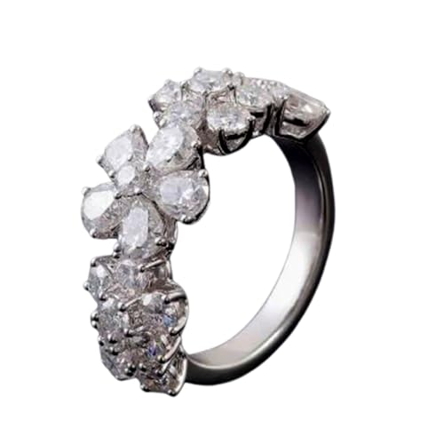 Bague fiançailles moissanite argent 925 fini les bijoux ternes et fragiles
