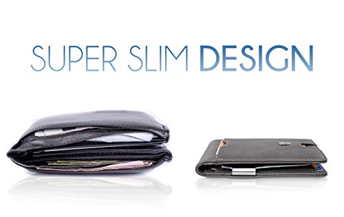 image for TRAVANDO Mens Slim Wallet with Money Clip AUSTIN RFID Blocking Bifold 