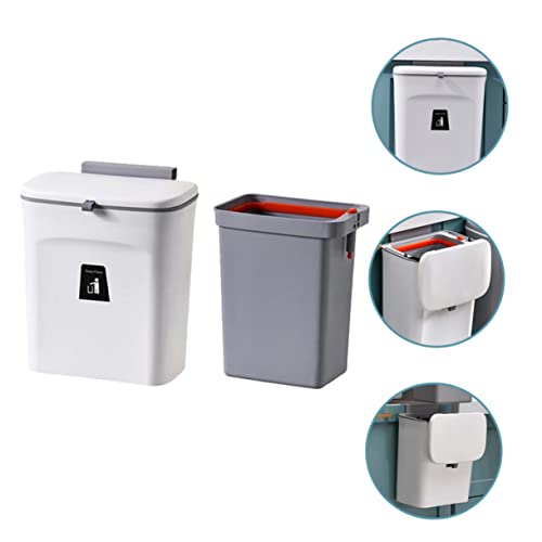 Contenedor de basura rectangular plástico para colgar miniatura 4