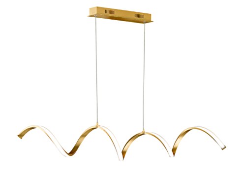 Preisvergleich Produktbild Wofi - LED moderne Spiral- Deckenleuchte Russel Design Deckenlampe (Pendelleuchte)