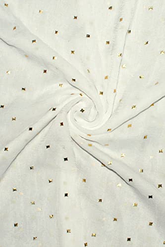 Chandrakala Chiffon Dupatta for Women, Shawl Scarf Wrap Chunni, (D191-P)4