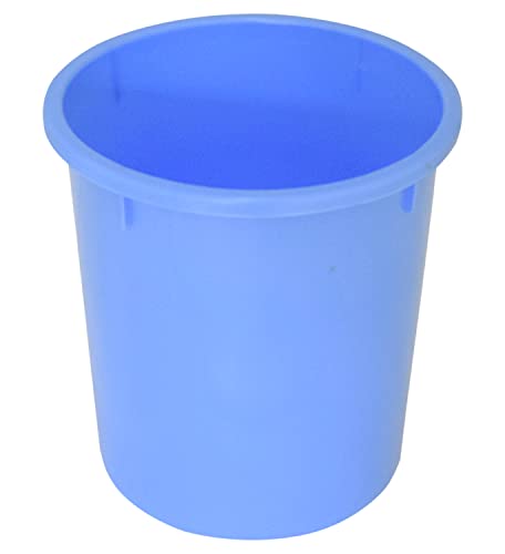 Image of Kuber Industries Plastic Open Plastic Dustbin Without Lid|Garbage Bin For Home, Kitchen, Office, 5Ltr. (Blue)-47KM01045