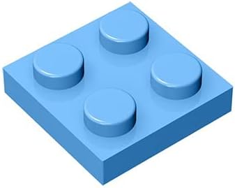 Placa clásica de ladrillos de 2 x 2, 100 piezas, compatible con piezas y piezas Lego 3022, juego creativo  100% compatible con Lego y todas las
