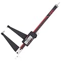 VINCA DRGA-0605 Quality Electronic Digital Break Rotor Gauge Inch/Metric/Fractions Conversion 0-6 Inch/150 mm Stainless Steel Body Red/Black Extra Large LCD Screen Auto Off Featured Measuring Tool