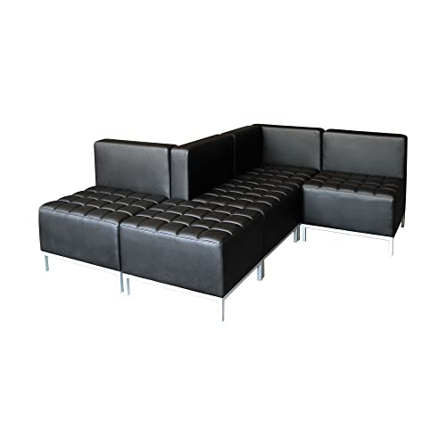 Alera Aleqb8116P Alera Qub Series Powered Armless L Sectional, 26 3/8 X 26 3/8 X 30 1/2, Black #TOP2